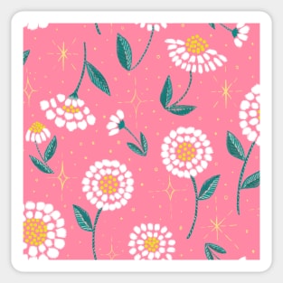 Pink Daisy dreams Sticker